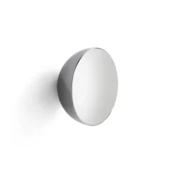 Outlet New Works Aura wall mirror small, Stainless steel Silver-coloured