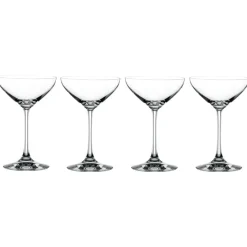 Champagne Glasses^Spiegelau Authentis Dessert-Champagne bowl. 4-pack, clear Transparent