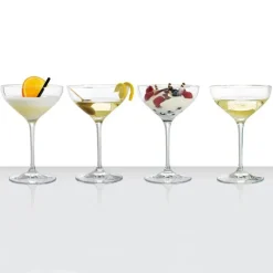 Champagne Glasses^Spiegelau Authentis Dessert-Champagne bowl. 4-pack, clear Transparent