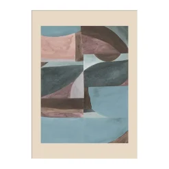 New Paper Collective Autumn Forms 01 Poster, 70x100 cm BlueBrown