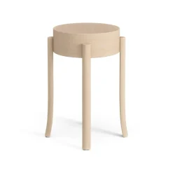 Stools^Swedese Avavick stool, Beech-natural lacquer Beige