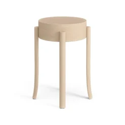 Stools^Swedese Avavick stool, Beech-natural lacquer Beige
