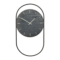 Clearance Andersen Furniture A-Wall wall clock 41x76 cm, -brass Black