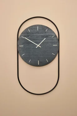 Clearance Andersen Furniture A-Wall wall clock 41x76 cm, -brass Black