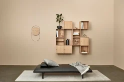 Wall Clocks^Andersen Furniture A-Wall wall clock 41x76 cm, Oak-brass Brown