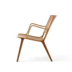 Armchairs & Footstools|Chairs^&Tradition AX HM11 lounge chair with armrests, Walnut-oak Brown
