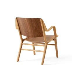 Armchairs & Footstools|Chairs^&Tradition AX HM11 lounge chair with armrests, Walnut-oak Brown