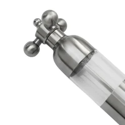 Salt & Pepper Grinders^Vargen & Thor Axia salt- and pepper mill set, Brushed steel Silver-coloured