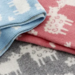 Baby Blankets|Wool Blankets & Throws^Klippan Yllefabrik Bää childrens blanket, Grey