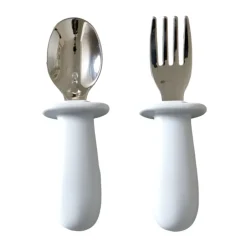 Children's Cutlery^Jack o Juno Baby cutlery set 2 pieces, Glacier Grey
