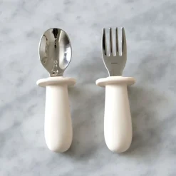 Children's Cutlery|Cutlery Sets^Jack o Juno Baby cutlery set 2 pieces, Cream Beige