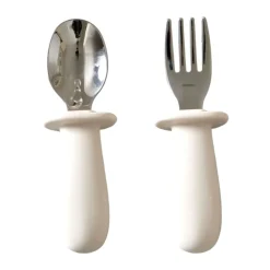 Children's Cutlery|Cutlery Sets^Jack o Juno Baby cutlery set 2 pieces, Cream Beige