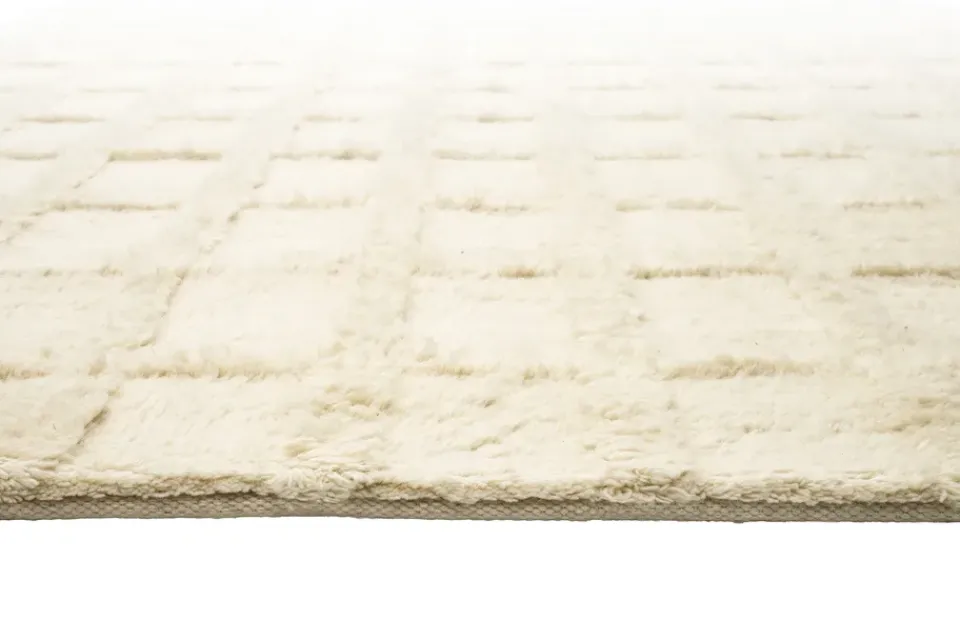 Wool Rugs^Chhatwal & Jonsson Badal wool carpet, Off 250x350 cm White