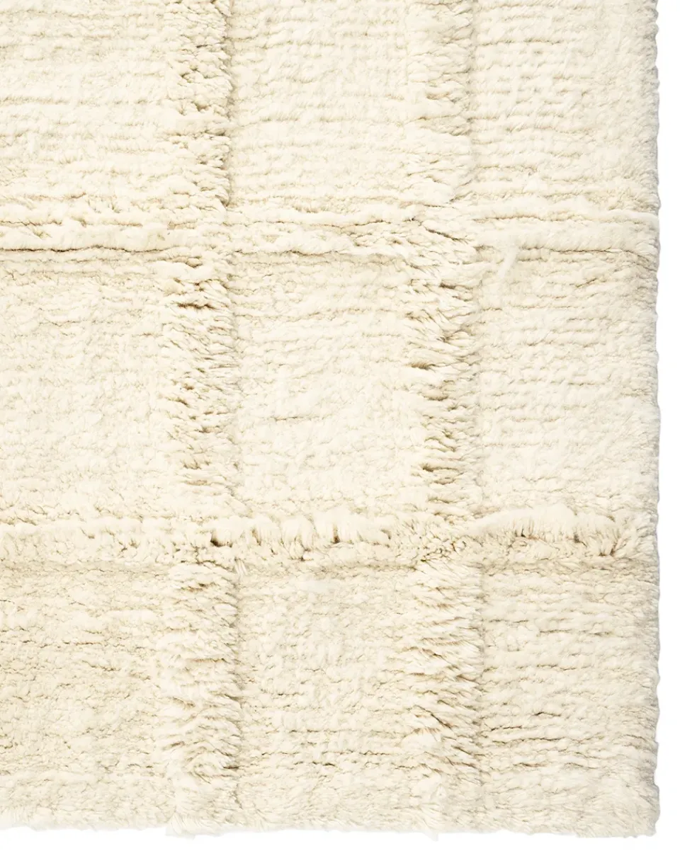 Wool Rugs^Chhatwal & Jonsson Badal wool carpet, Off 250x350 cm White