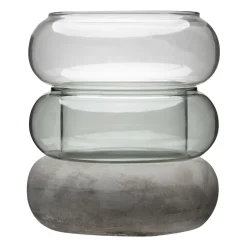 Vases^Muurla Bagel vase/lantern 22 cm, Grey