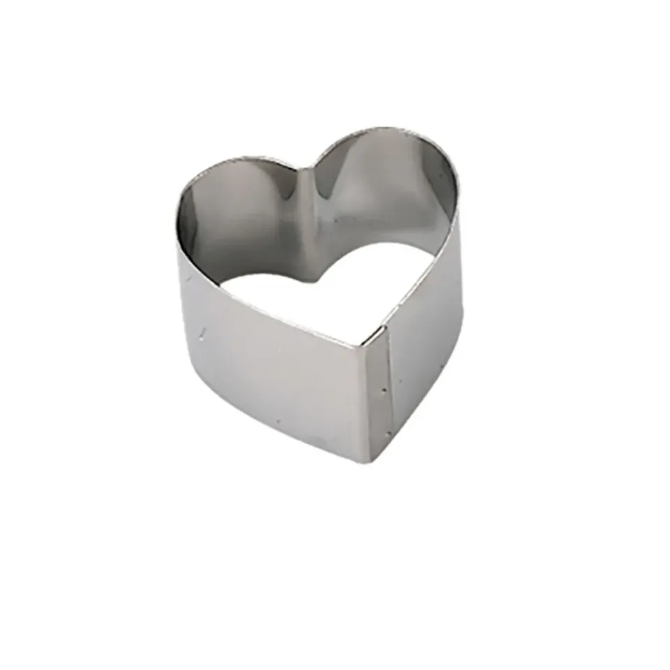 Cookie/Biscuit Cutters & Cake Tins^De Buyer Baking Mold Heart Ø14 cm, Stainless steel Silver-coloured