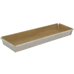 Online De Buyer Baking tray with removable base, 10.5x35 cm Silver-coloured