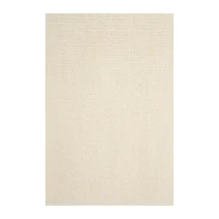New Scandi Living Balance wool rug natural , 200x300 cm White