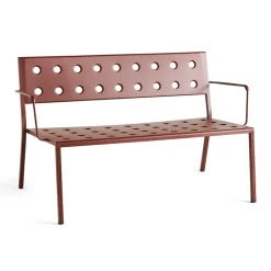 Garden Sofas & Garden Benches|Outdoor Lounge Furniture^HAY Balcony Lounge bench with armrest 121.5x69 cm, Iron Red