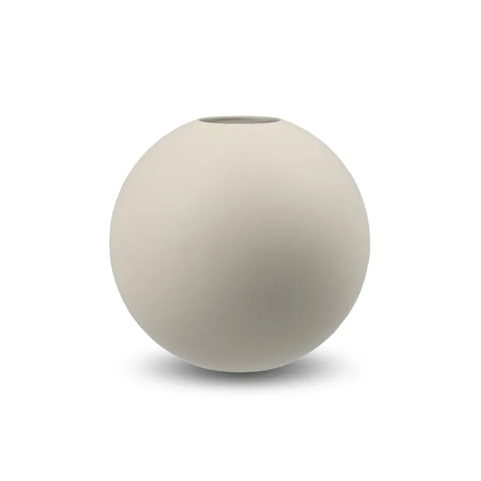 Hot Cooee Design Ball vase shell, 10 cm Grey