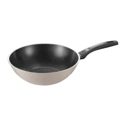 Woks^Ballarini Ledro ceramic non stick wok, 28 cm Beige