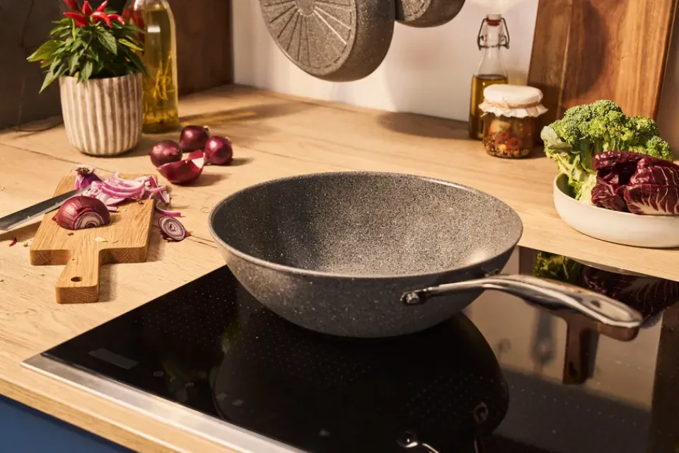 Ballarini Salina Ceramic Granit ceramic wok, 30 cm Grey