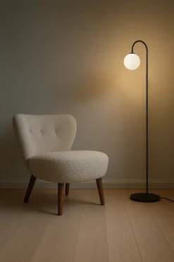 Discount Herstal Ballon floor lamp 137 cm, Black