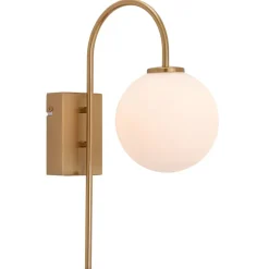 Online Herstal Ballon wall lamp, brass Gold-coloured