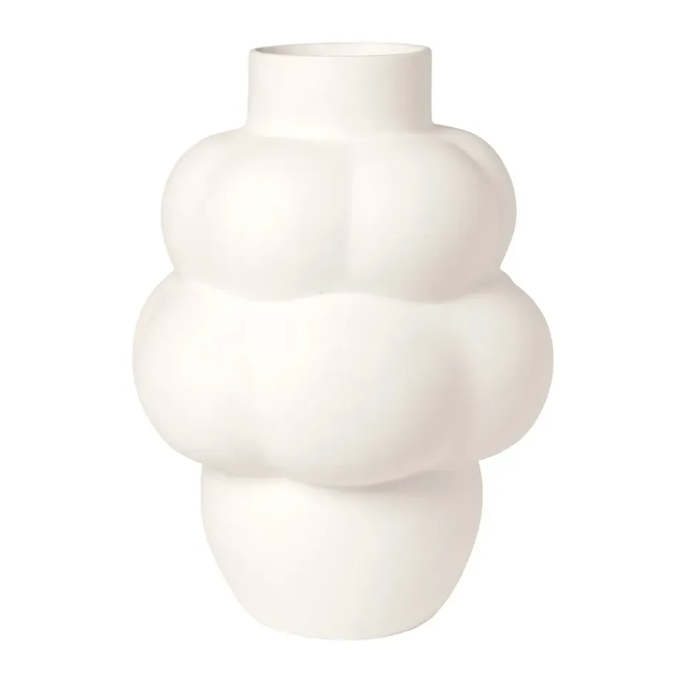 Sale Louise Roe Balloon 04 vase ceramic, raw White