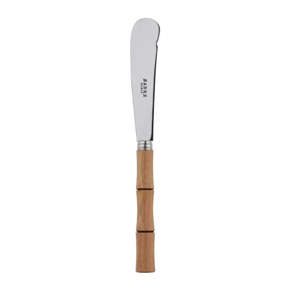 Butter Knives^SABRE Paris Bamboo shape butter knife 16 cm, Light wood laminated Brown