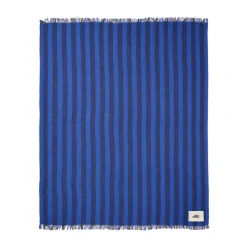 Cotton Blankets & Throws^Tom Dixon Band throw 160x200 cm, Blue & Black BlueBlack