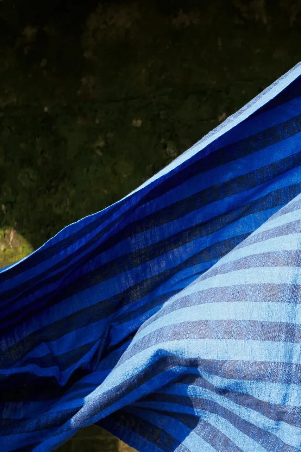 Cotton Blankets & Throws^Tom Dixon Band throw 160x200 cm, Blue & Black BlueBlack