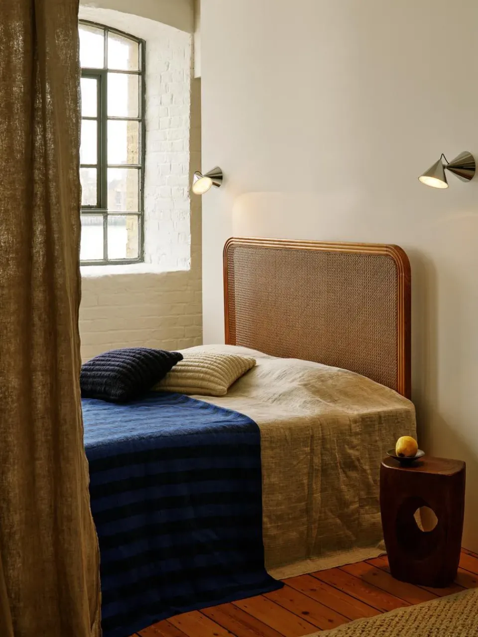 Cotton Blankets & Throws^Tom Dixon Band throw 160x200 cm, Blue & Black BlueBlack