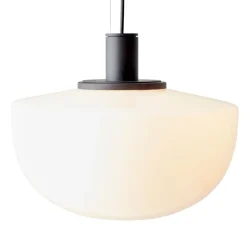 Pendant Lamps^Audo Copenhagen Bank pendant lamp, Opal BlackWhite