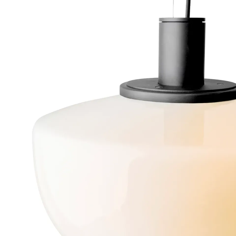 Pendant Lamps^Audo Copenhagen Bank pendant lamp, Opal BlackWhite
