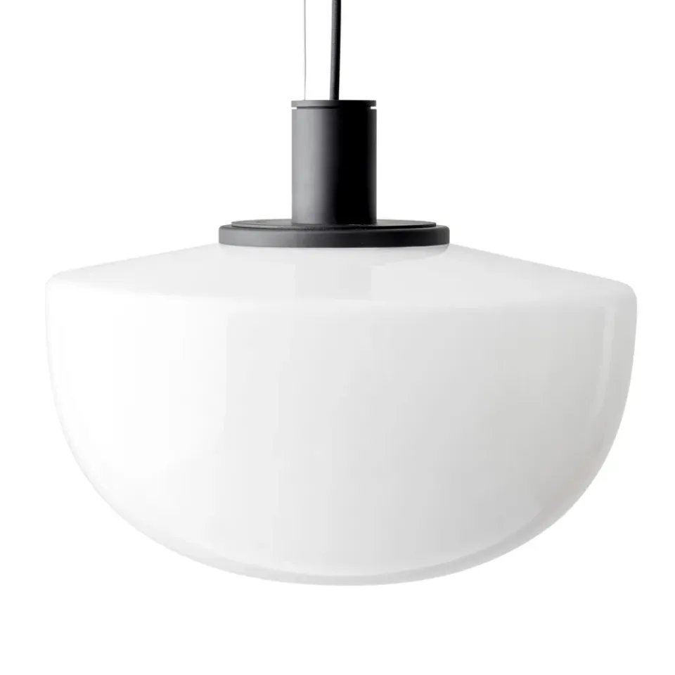 Pendant Lamps^Audo Copenhagen Bank pendant lamp, Opal BlackWhite