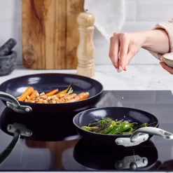 Outlet GreenPan Barcelona frying pan set, 20 + 28 cm Black