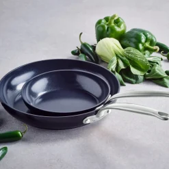 Outlet GreenPan Barcelona frying pan set, 20 + 28 cm Black