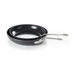 Saucepan Sets|Frying Pans & Skillets^GreenPan Barcelona frying pan set, 24 + 28 cm Black