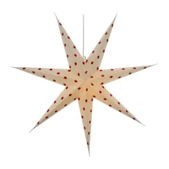Christmas Stars|Window Lights^Scandi Living Bare advent star white-red dots, 80 cm WhiteRed