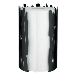 Kitchen Towel Holders^Alessi Barkroll kitchen paper roll holder, Black