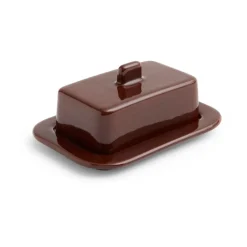 HAY Barro butter dish, Burgundy Red