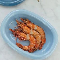 HAY Barro oval serving plate, Light , small 20x27,5 cm Blue
