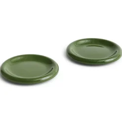 Clearance HAY Barro plate, , Ø18 cm 2-pack Green