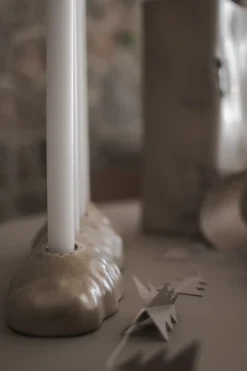 Advent Candle Holders^DBKD Base advent candle holder, Beige