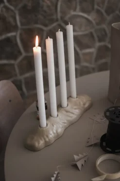 Advent Candle Holders^DBKD Base advent candle holder, Beige