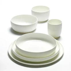 Clearance Serax Base breakfast bowl with low rim , 16 cm White