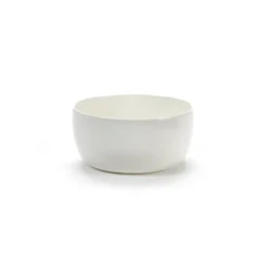 Outlet Serax Base breakfast bowl with low rim , 12 cm White