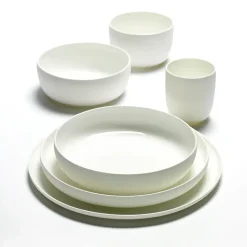 Outlet Serax Base breakfast bowl with low rim , 12 cm White