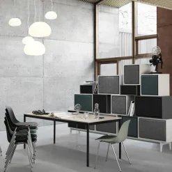 Hot Muuto Base dining table, . plywood edge. 140x80cm Black